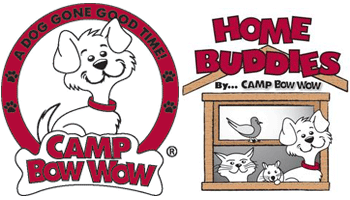 image of logo of Camp Bow Wow franchise business opportunity Camp Bow Wow dog play franchises Camp Bow Wow doggie day camp franchising