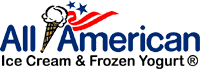 image of logo of All American Ice Cream & Frozen Yogurt franchise business opportunity American Specialty Restaurants franchises All American franchising