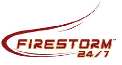 image of logo of Firestorm 24/7 franchise business opportunity Firestorm 24x7 franchises Firestorm 24 7 franchising