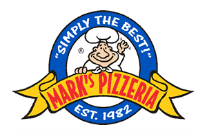 image of logo of Mark's Pizzeria franchise business opportunity Mark's Pizza franchises Mark's Pizzeria pizza franchising