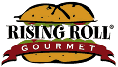 image of logo of Rising Roll Gourmet franchise business opportunity Rising Roll sandwich franchises Rising Roll franchising