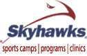 image of logo of Skyhawks Sports Camp franchise business opportunity Skyhawks Sports franchises Skyhawks franchising