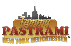 image of logo of Tommy Pastrami New York Delicatessen franchise business opportunity Tommy Pastrami Delicatessen franchises Tommy Pastrami franchising