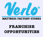 image of logo of Verlo Mattress franchise business opportunity Verlo Mattress franchises Verlo Mattress franchising